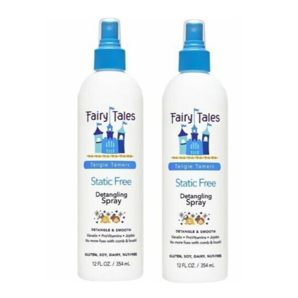 Fairy Tales Static Free Leave-in Detangling Spray 12 oz pk2